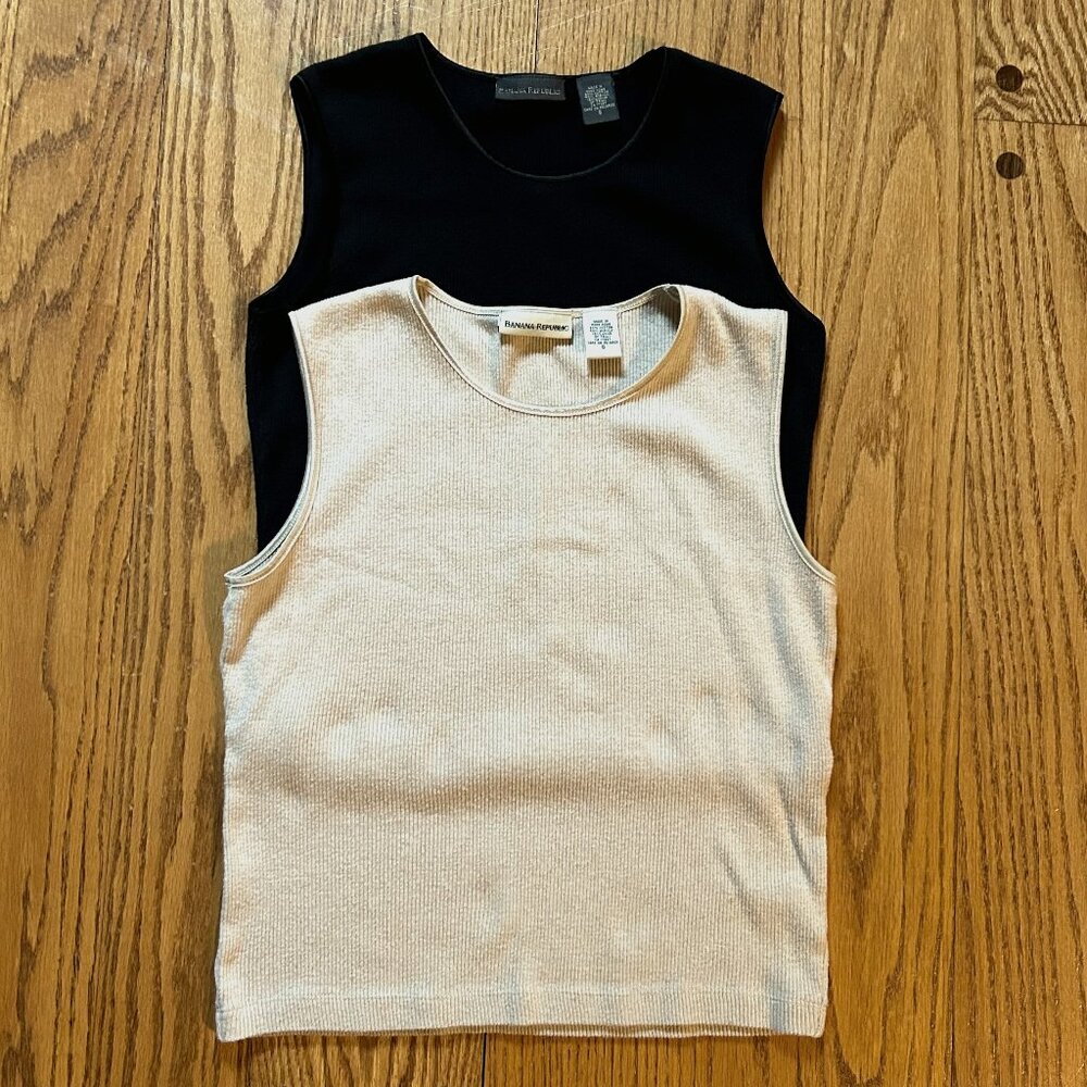 Women's Banana Republic Ribbed Tank--Two shirts. Size S